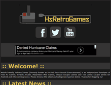 Tablet Screenshot of hsretrogames.com